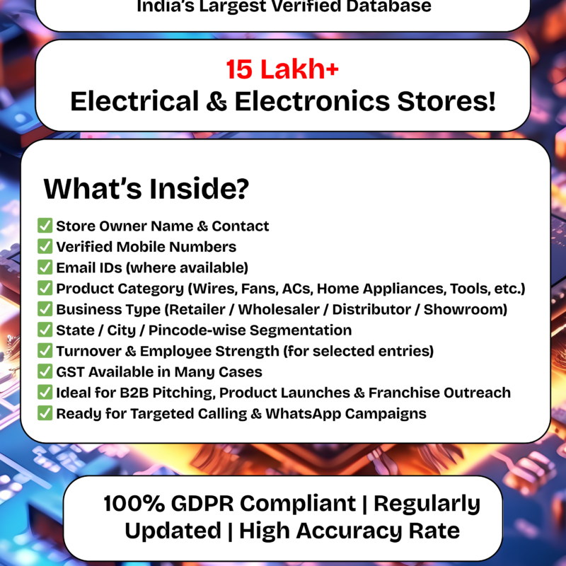Electrical & Electronics Stores Database