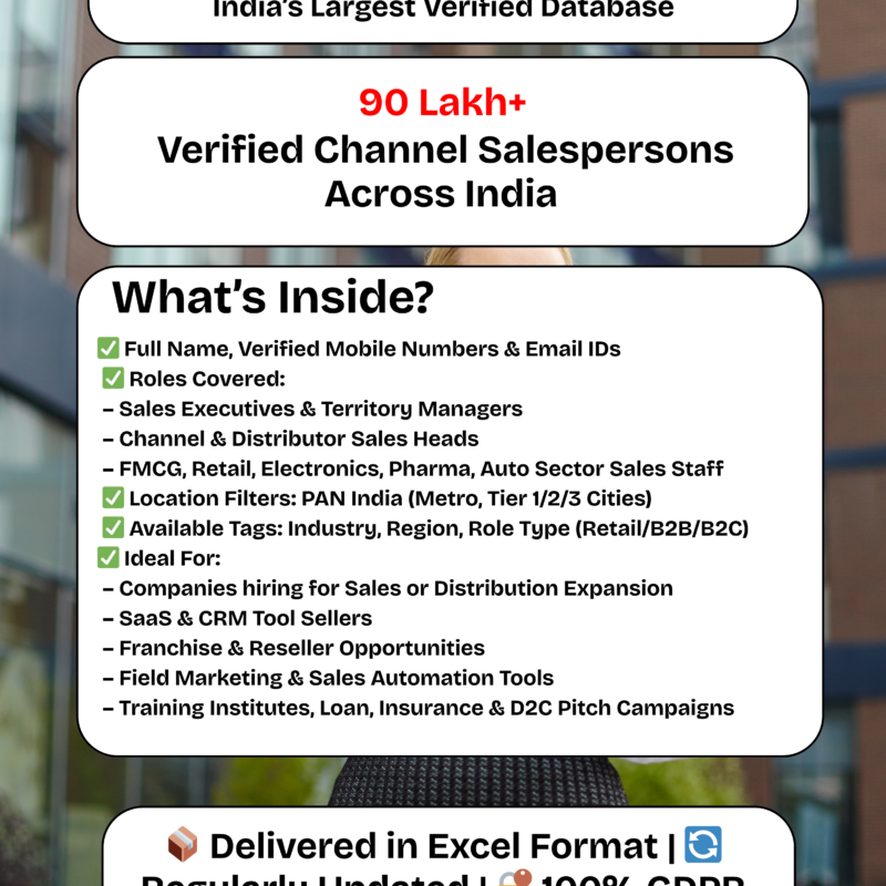 Channel Salespersons Database